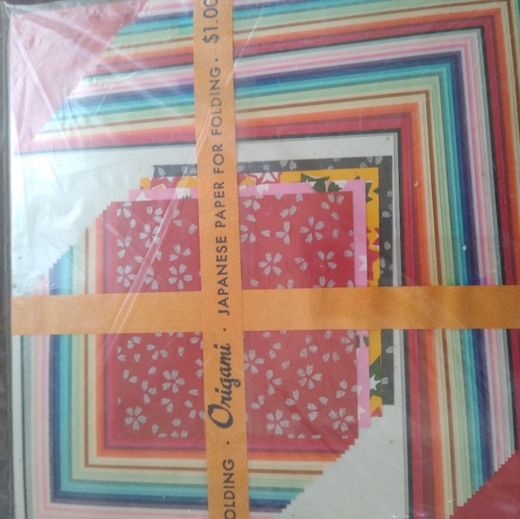 NIP Vintage Rare Origami Folding Paper - Picture 2 of 7